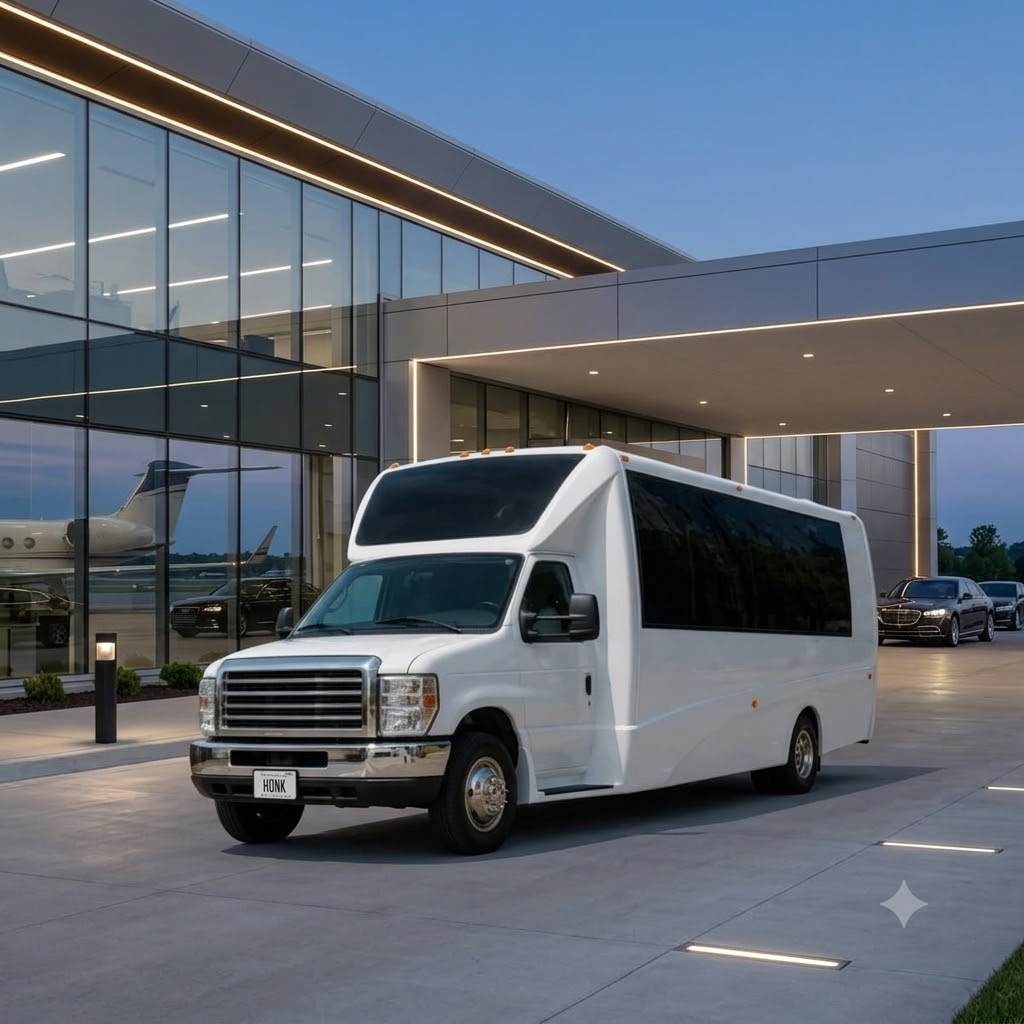 Airport shuttle bus
