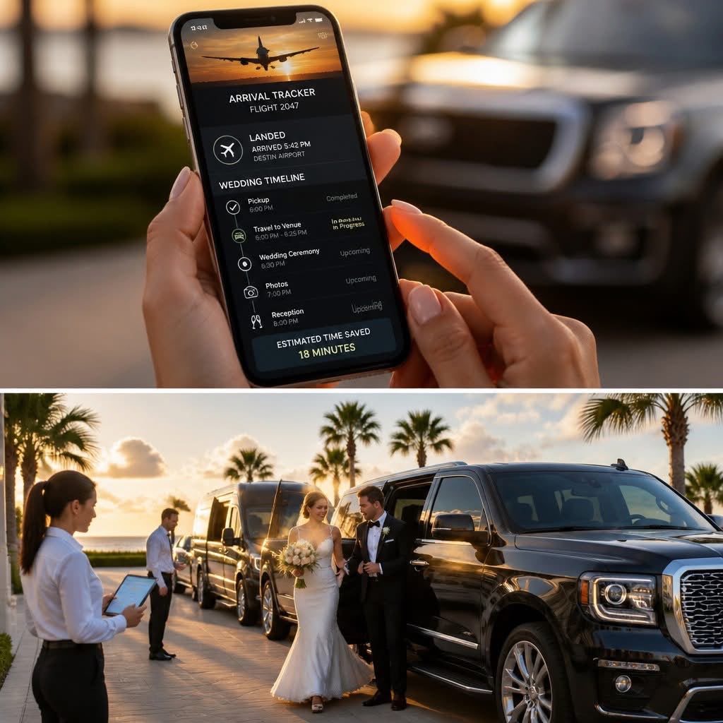 Wedding limousine transportation