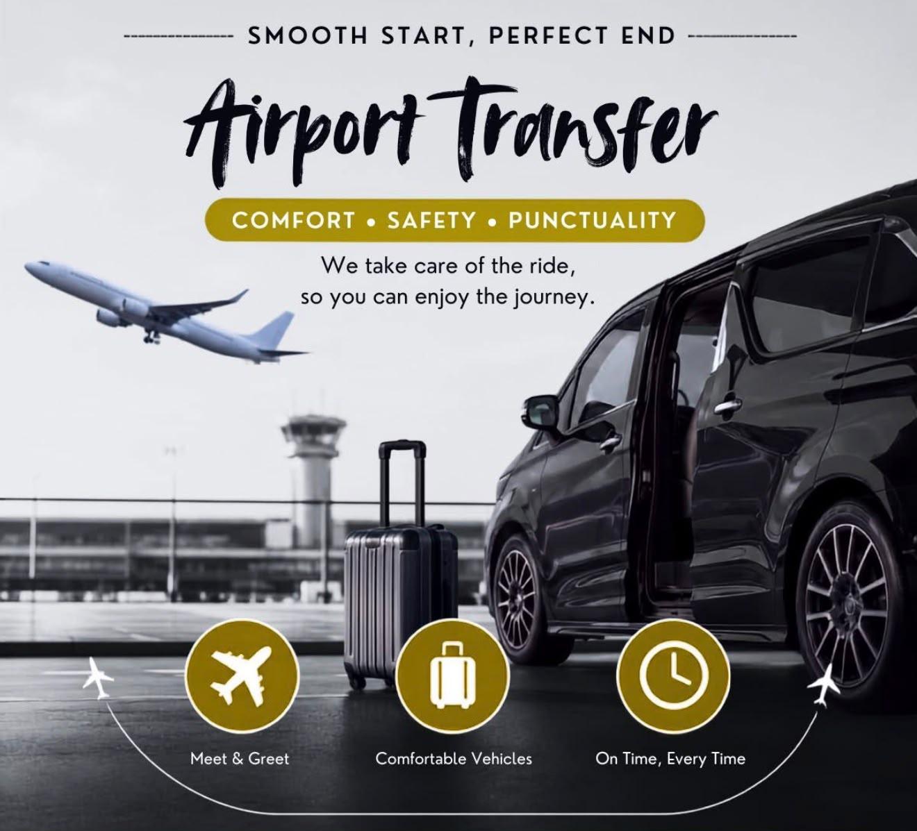 Luxury airport transfer vehicle